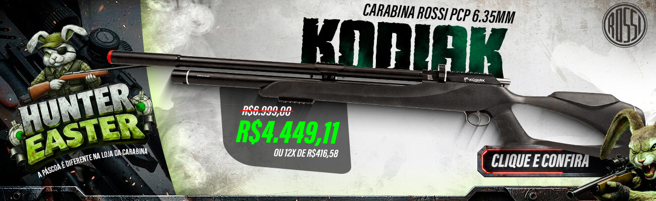 Carabina PCP Rossi Kodiak 6.35mm Big Bore .25
